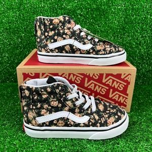 NEW Vans SK8 HI Zip Rose Dreams Black White Toddler Sneakers Toddler 8
